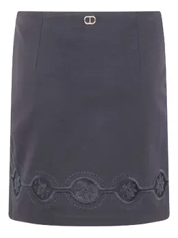 TWINSET: Юбка с растительным принтом 