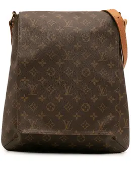 Louis Vuitton Pre-Owned: Коричневая сумка через плечо 