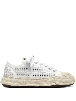 Maison Mihara Yasuhiro studded canvas low-top sneakers 30899922