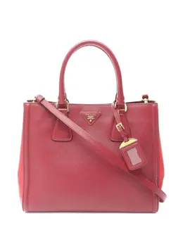 Prada 2000s Daino Saffiano leather tote bag 31678694