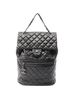 CHANEL Pre-Owned: Чёрный рюкзак 