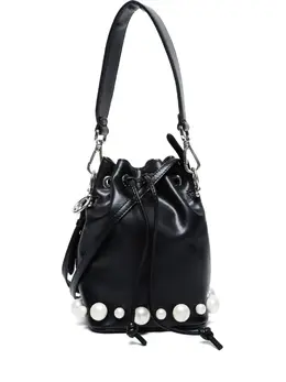 Fendi 2010-2020s Montresor Pearl Embellished Bucket Bag 31667962