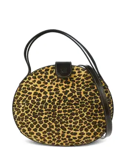 Loewe 1990-2000s leopard-print round 2way tote bag 31473002