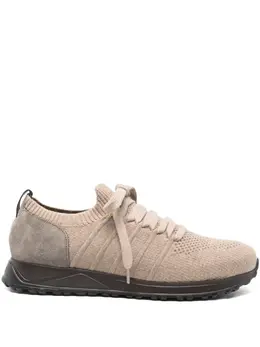 Doucal's suede panelled low-top sneakers 32111429