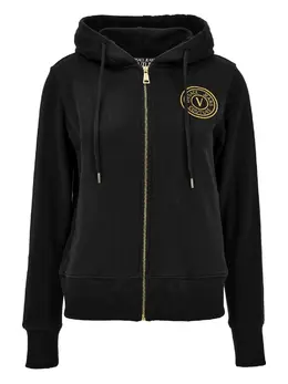 Versace Jeans Couture: Чёрная толстовка 