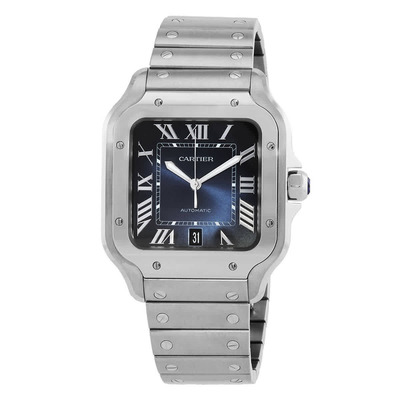 Cartier Santos Large Model Automatic WSSA0071 Blue Dial Mens Watch (blue, arb2001)