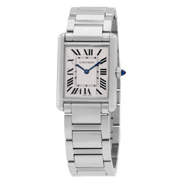 Cartier Tank Must SolarBeat Quartz White Dial Watch WSTA0122