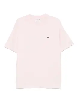 Lacoste: Розовая футболка 