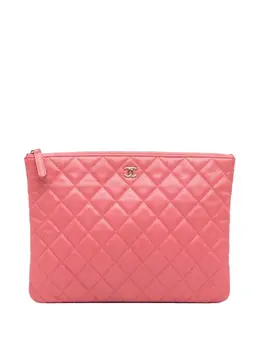 CHANEL Pre-Owned: Розовый клатч 