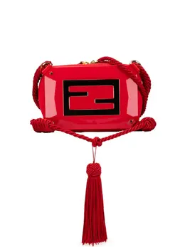 Fendi 2010-2024 Mini FF PVC Satin Tassel crossbody bag 28405460