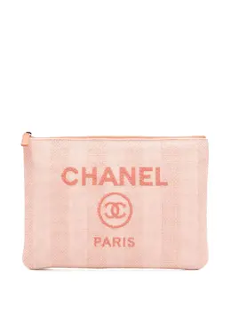CHANEL Pre-Owned: Розовый клатч 