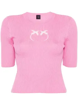 PINKO: Розовая футболка  Love Birds