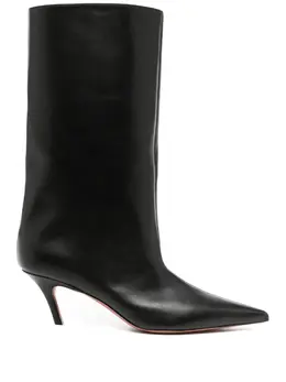 Amina Muaddi: Чёрные ботинки 