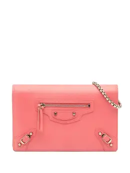 Balenciaga 2017 Grained Calfskin Motocross Classic Wallet on Chain crossbody bag 31826513