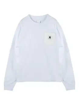 sacai: Футболка с карманами 