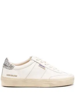 Golden Goose Soul Star distressed glittered sneakers 20938405