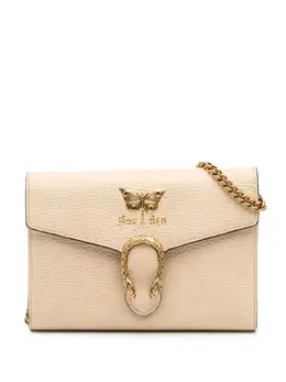 Gucci 2000-2015 Mini Pebbled Calfskin Garden Dionysus Wallet on Chain crossbody bag 31826909