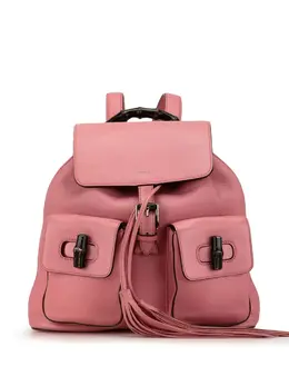 Gucci 2000-2015 Leather Bamboo Tassel backpack 25786179