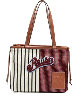 Loewe Paula's Ibiza Stripes Cushion striped patch tote bag 30365398