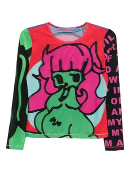 Chopova Lowena: Топ с принтом 