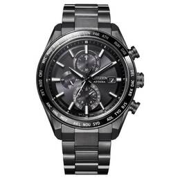 Citizen Attesa Perpetual Chronograph Black Dial Mens Watch at8294-59e