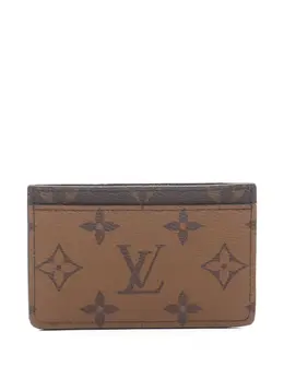 Louis Vuitton Pre-Owned: Коричневый картхолдер 