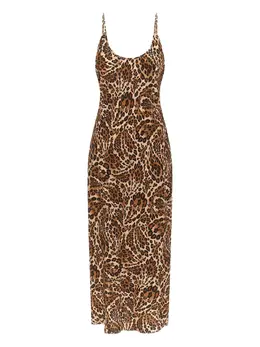 L'Agence: Платье с животным принтом 