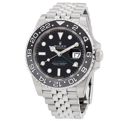Pre-owned Rolex GMT-Master II 126710BLNR Black Dial Men's Watch (black, arb13700)