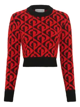 Marine Serre: Трикотажный свитер  Moon Lozenge