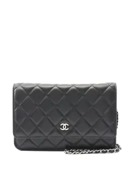 CHANEL Pre-Owned: Чёрная сумка 