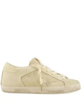 Golden Goose glitter-piping suede sneakers 30197628