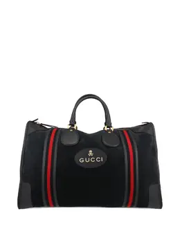 Gucci Web-stripe suede tote bag 23962776