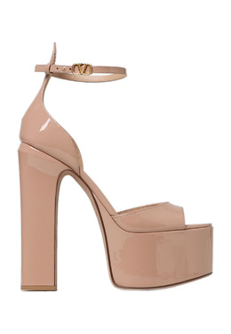 VALENTINO: Бежевые босоножки 