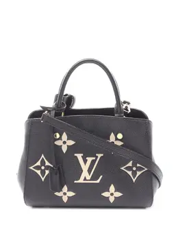 Louis Vuitton 2021-2025 Bicolor Monogram Empreinte Giant Montaigne BB satchel 31997608