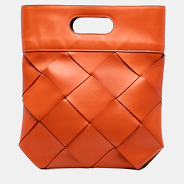 Bottega Veneta Orange Small French Calfskin Slip Tote 1240506