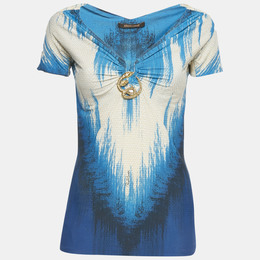 Roberto Cavalli: Голубой топ 