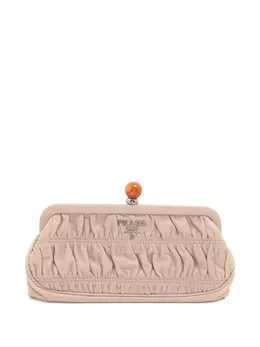 Prada 2000-2015 pleated clutch bag 31972706