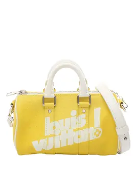 Louis Vuitton 2021-2025 Virgil Abloh Leather Keepall XS satchel 32013824