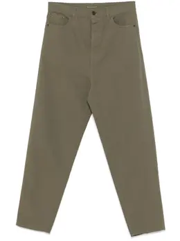 Saint Laurent: Джинсы цвета хаки 