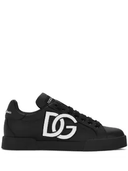 Dolce & Gabbana Portofino logo-tag leather sneakers 18486885