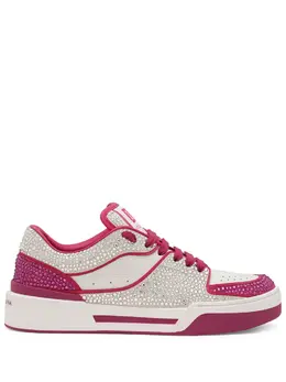 Dolce & Gabbana crystal-embellished leather sneakers 20044133