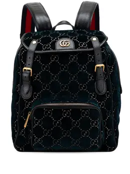 Gucci 2016-2025 GG Velvet Double Buckle backpack 32065651