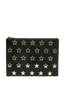 Saint Laurent 2017 Leather Star Rider Tablet Pouch clutch bag 32042401