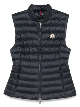 Moncler: Синий жилет 