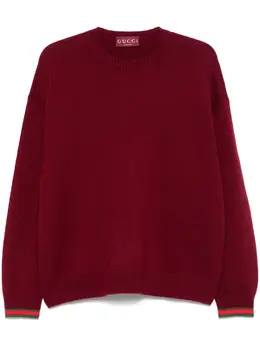 Gucci: Красный свитер  Web