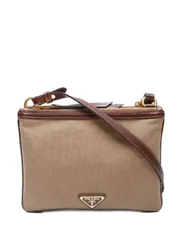 Prada 2010-2020 logo-jacquard shoulder bag 30020005