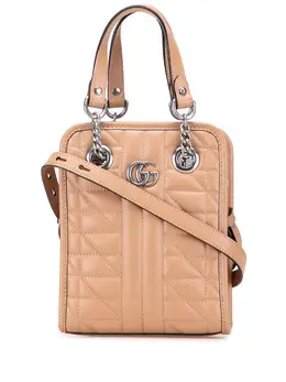 Gucci 2016-2025 Mini GG Marmont Matelasse Leather Aria satchel 32082063