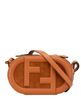 Fendi 2010-2025 Mini Goatskin Trimmed Suede O Lock Camera Case satchel 32095020