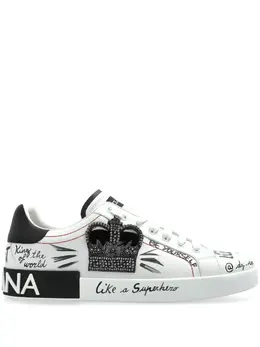 Dolce & Gabbana logo-patch sneakers 27323546