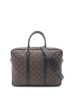 Louis Vuitton 2021-2025 Monogram Macassar Porte Documents Voyage business bag 32101356